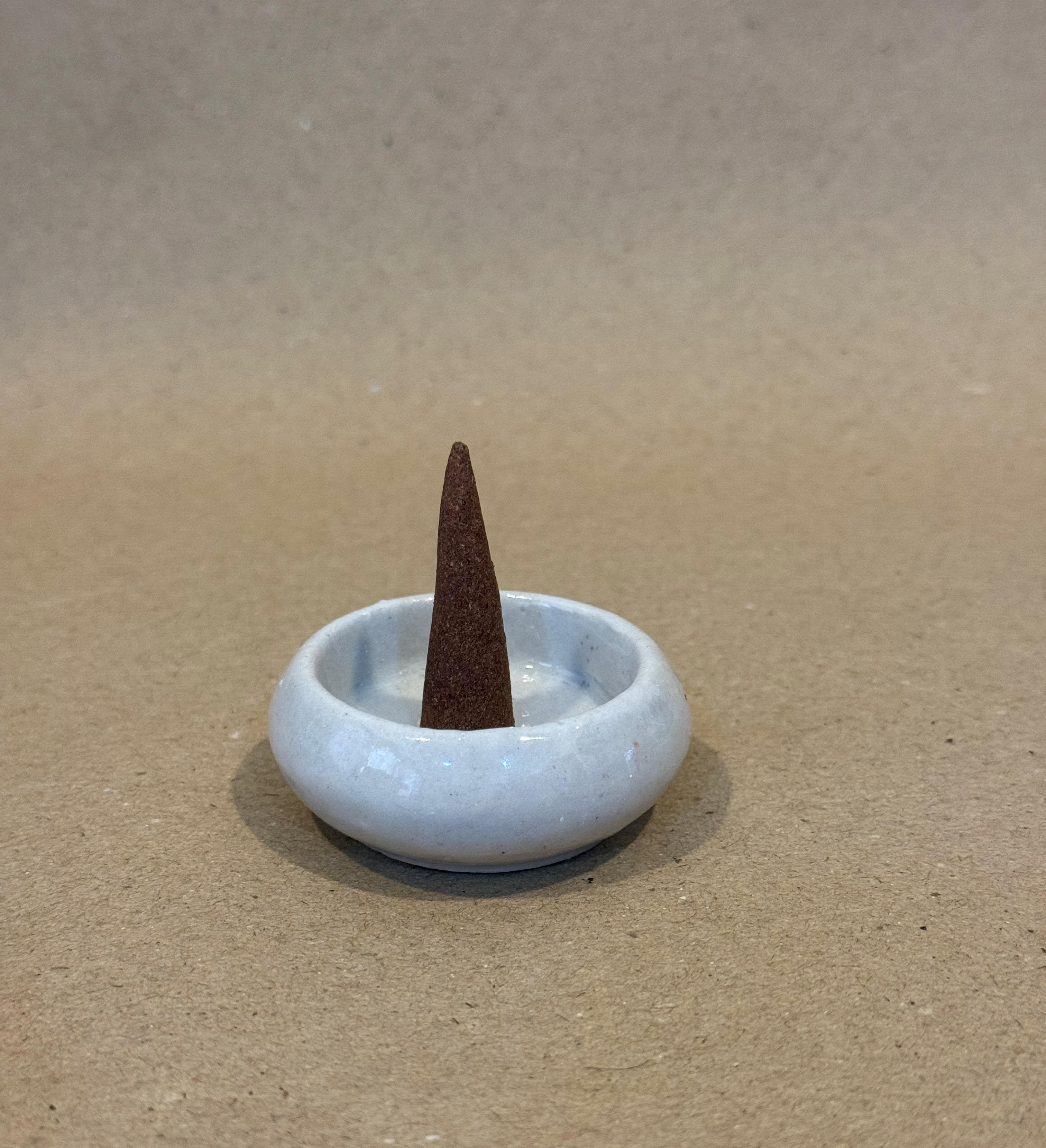 Soma - Handcrafted Ceramic Offering & Incense Bowl 3